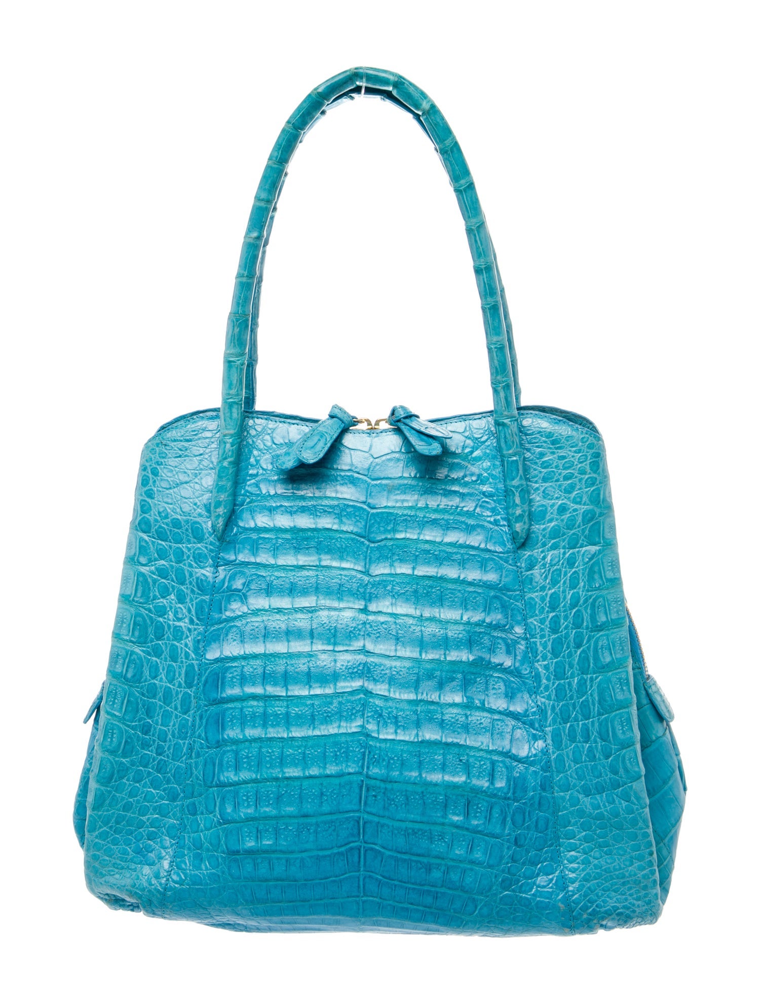 Nancy Gonzalez Embossed Leather Shoulder Bag