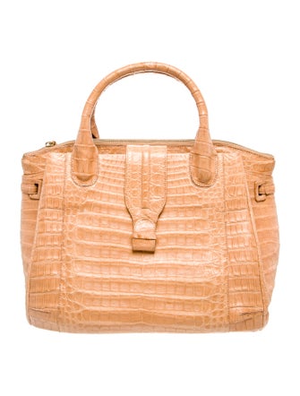 Nancy Gonzalez Alligator Top Handle Bag