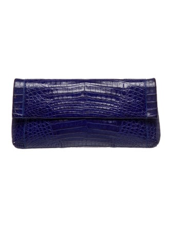 Nancy Gonzalez Embossed Leather Clutch