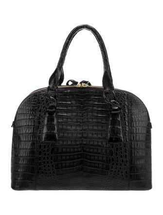 Nancy Gonzalez Crocodile Top Handle Bag