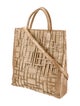 Nancy Gonzalez Raffia Top Handle Bag