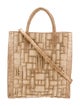 Nancy Gonzalez Raffia Top Handle Bag