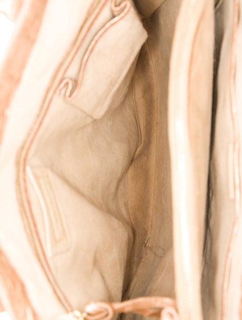 Nancy Gonzalez Raffia Top Handle Bag