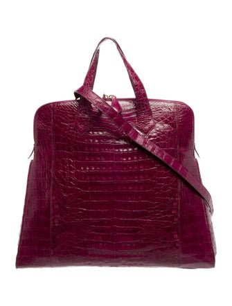 Nancy Gonzalez Crocodile Top Handle Bag