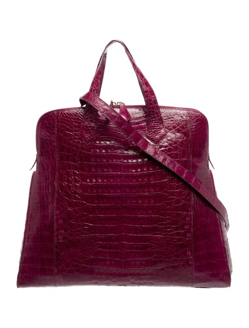 Nancy Gonzalez Crocodile Top Handle Bag