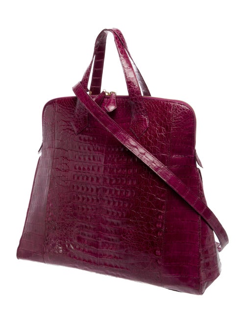 Nancy Gonzalez Crocodile Top Handle Bag