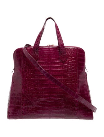 Nancy Gonzalez Crocodile Top Handle Bag