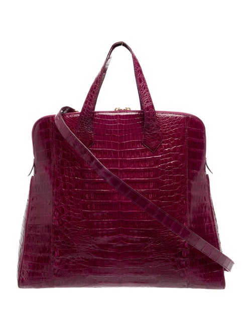 Nancy Gonzalez Crocodile Top Handle Bag