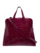 Nancy Gonzalez Crocodile Top Handle Bag