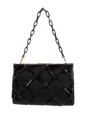 Nancy Gonzalez Python Top Handle Bag