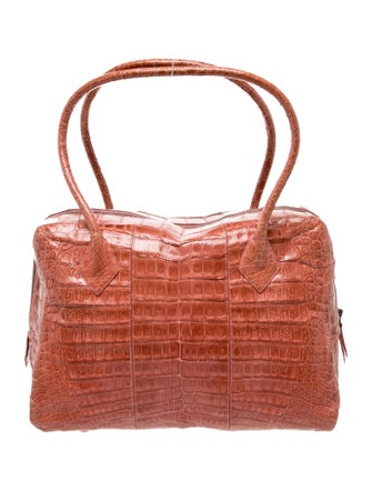 Nancy Gonzalez Crocodile Top Handle Bag