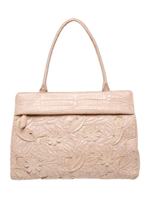 Nancy Gonzalez Crocodile Top Handle Bag