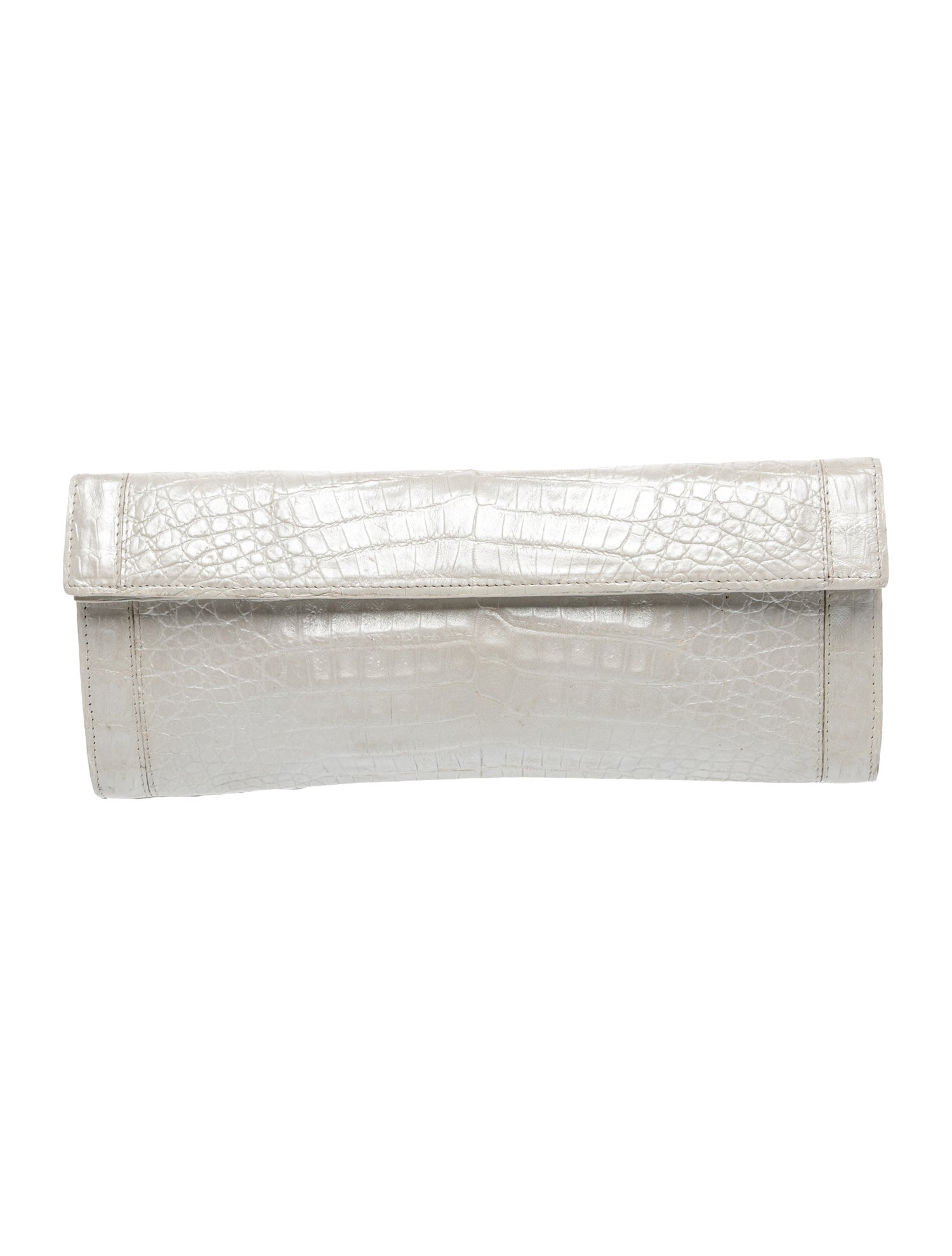 Nancy Gonzalez Embossed Leather Clutch