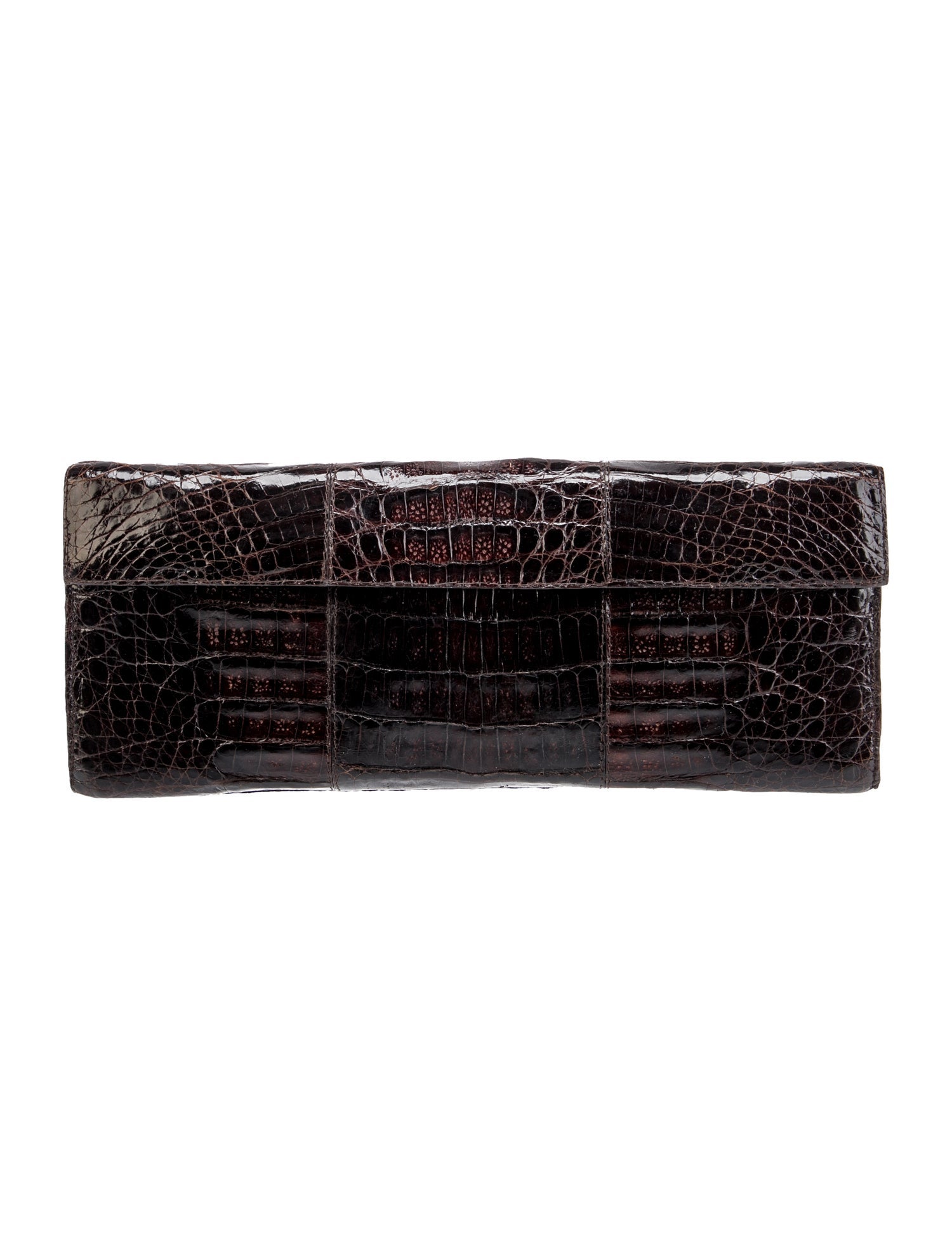 Nancy Gonzalez Embossed Leather Clutch