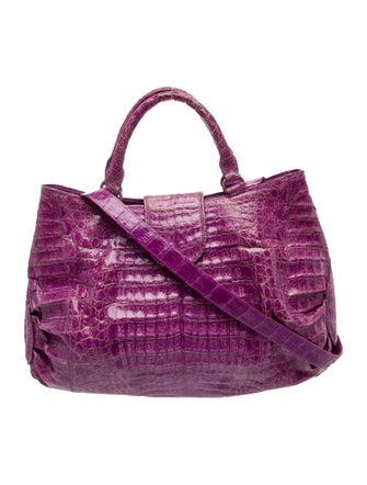 Nancy Gonzalez Crocodile Top Handle Bag