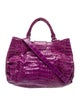 Nancy Gonzalez Crocodile Top Handle Bag