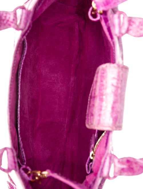 Nancy Gonzalez Crocodile Top Handle Bag