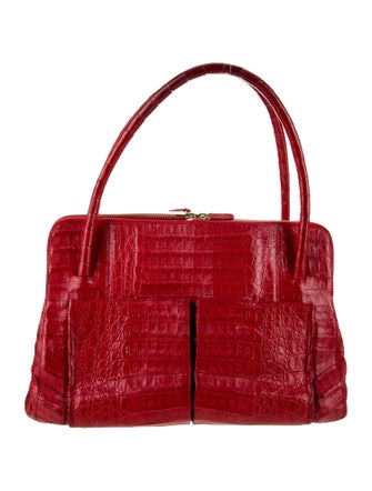 Nancy Gonzalez Crocodile Top Handle Bag