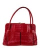 Nancy Gonzalez Crocodile Top Handle Bag