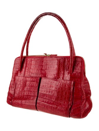 Nancy Gonzalez Crocodile Top Handle Bag