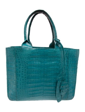 Nancy Gonzalez Embossed Leather Top Handle Bag