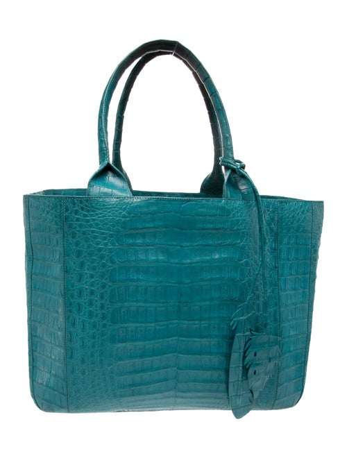 Nancy Gonzalez Embossed Leather Top Handle Bag