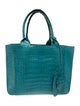 Nancy Gonzalez Embossed Leather Top Handle Bag