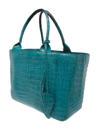 Nancy Gonzalez Embossed Leather Top Handle Bag