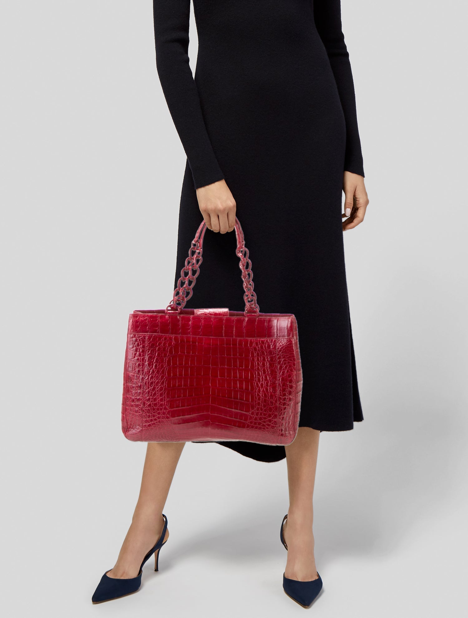 Nancy Gonzalez Crocodile Shoulder Bag