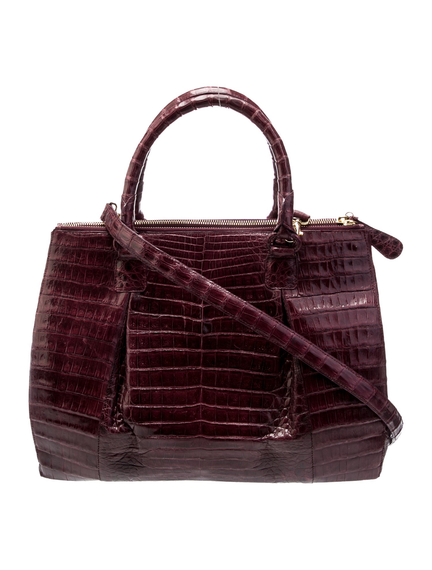Nancy Gonzalez Crocodile Top Handle Bag