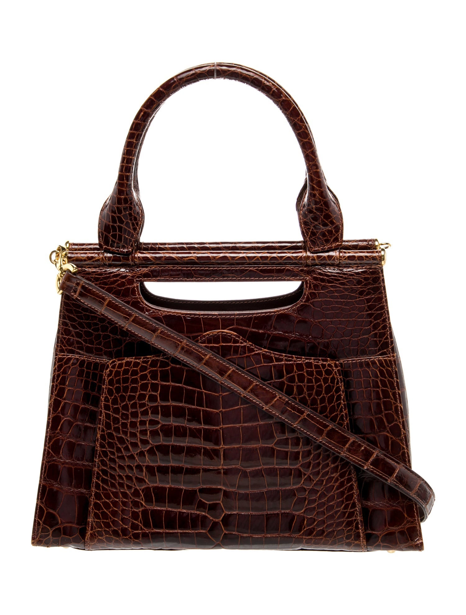 Lana Marks Alligator Top Handle Bag Vintage