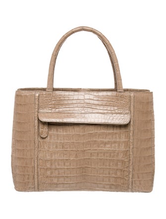 Nancy Gonzalez Crocodile Top Handle Bag
