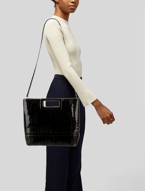 Nancy Gonzalez Alligator Top Handle Bag
