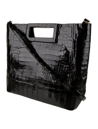 Nancy Gonzalez Alligator Top Handle Bag