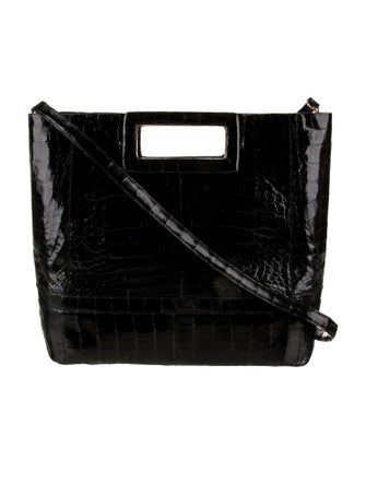 Nancy Gonzalez Alligator Top Handle Bag