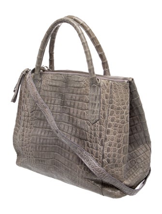 Nancy Gonzalez Crocodile Top Handle Bag