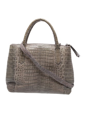 Nancy Gonzalez Crocodile Top Handle Bag