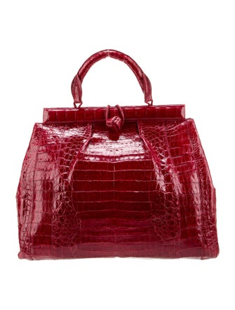 Nancy Gonzalez Crocodile Top Handle Bag