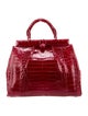 Nancy Gonzalez Crocodile Top Handle Bag