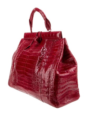 Nancy Gonzalez Crocodile Top Handle Bag