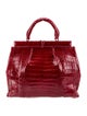 Nancy Gonzalez Crocodile Top Handle Bag