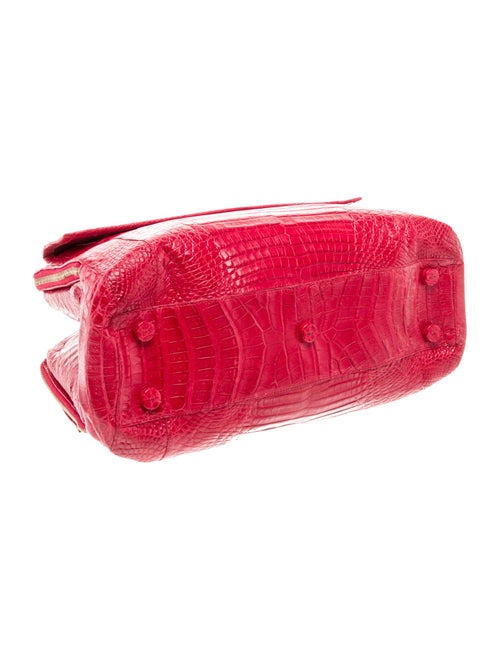 Nancy Gonzalez Embossed Leather Top Handle Bag