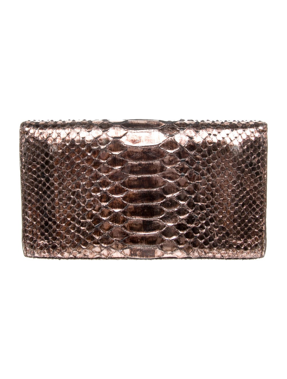 Nancy Gonzalez Python Clutch - Metallic Clutches, Handbags - NAN42919 ...