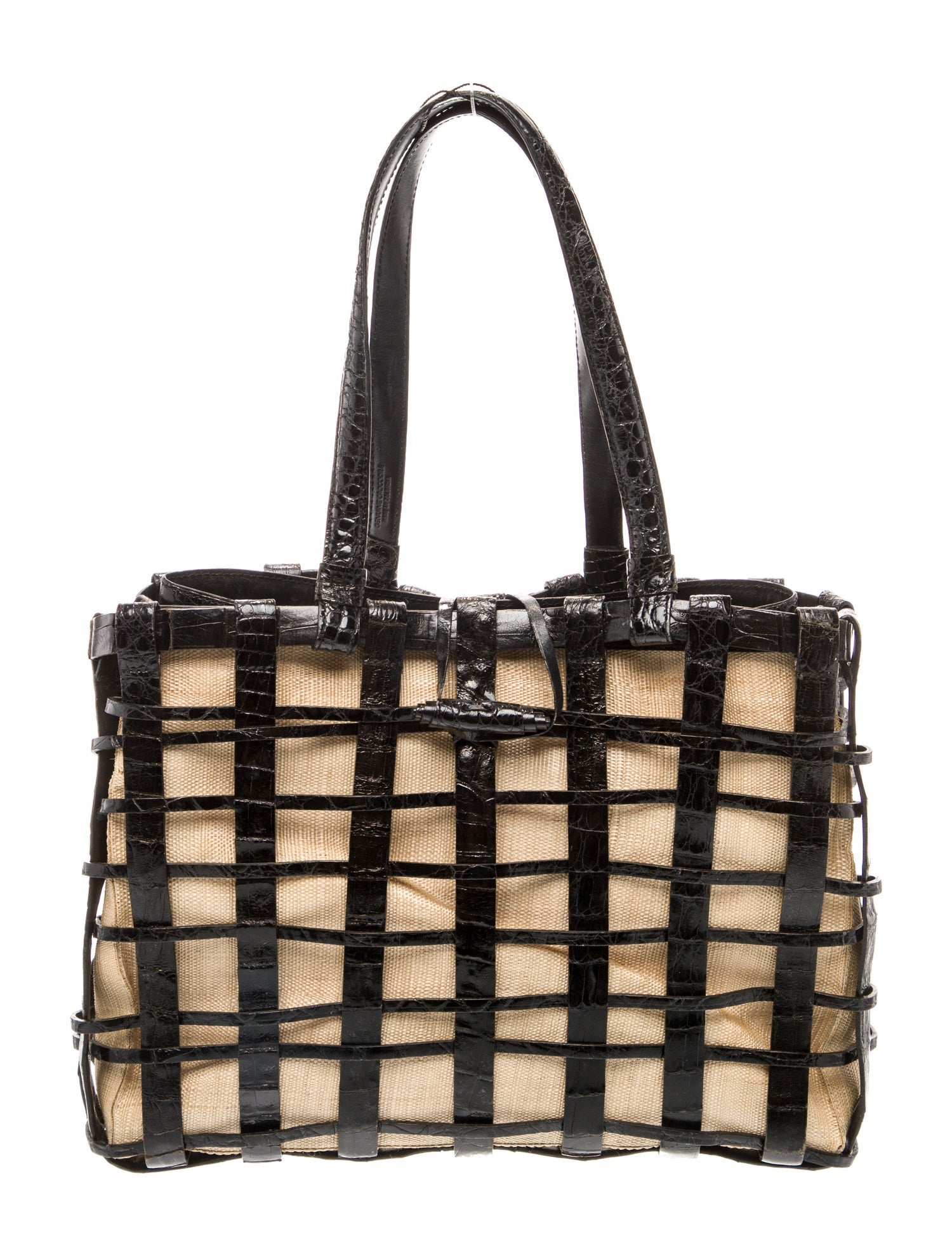 Nancy Gonzalez Canvas Top Handle Bag