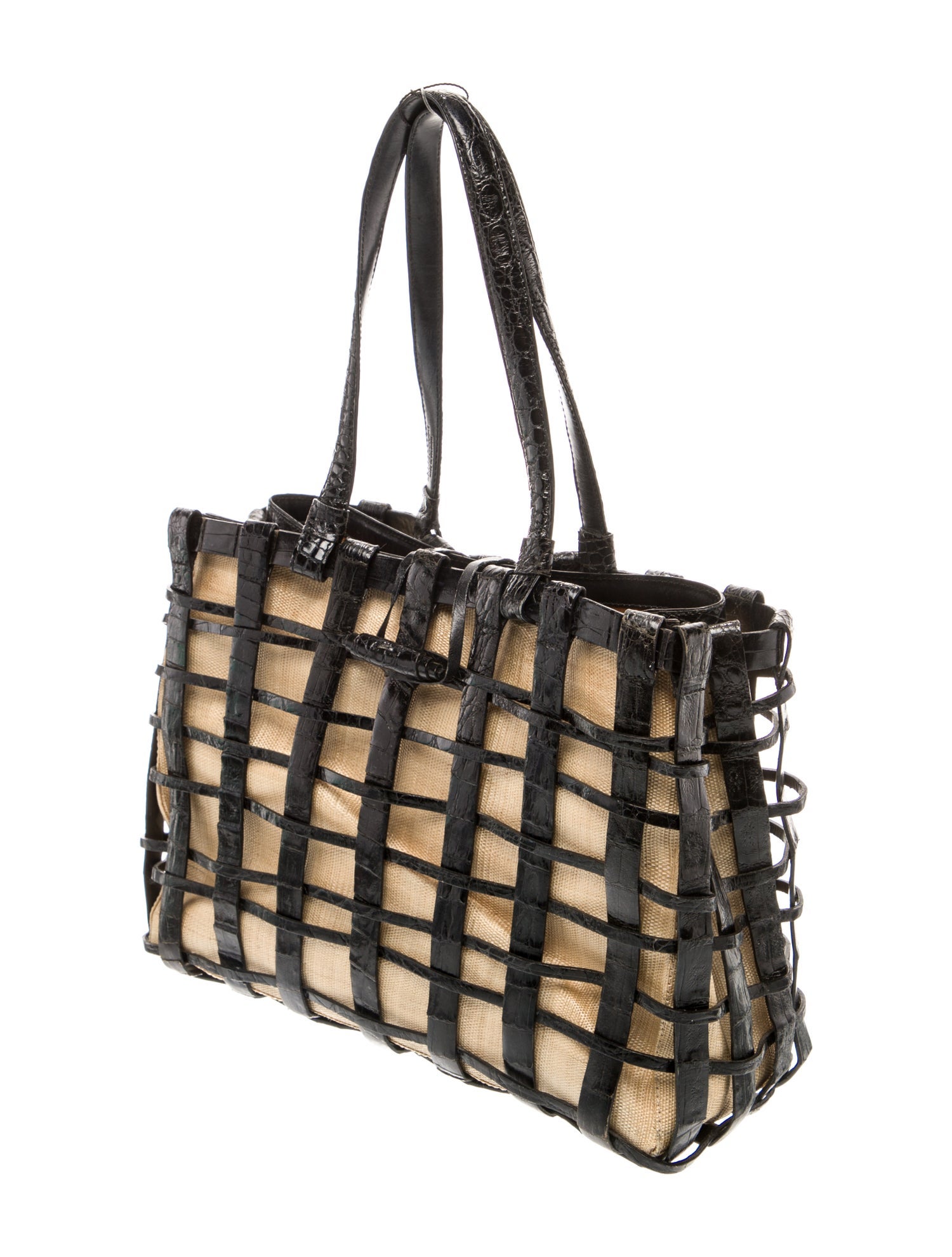 Nancy Gonzalez Canvas Top Handle Bag