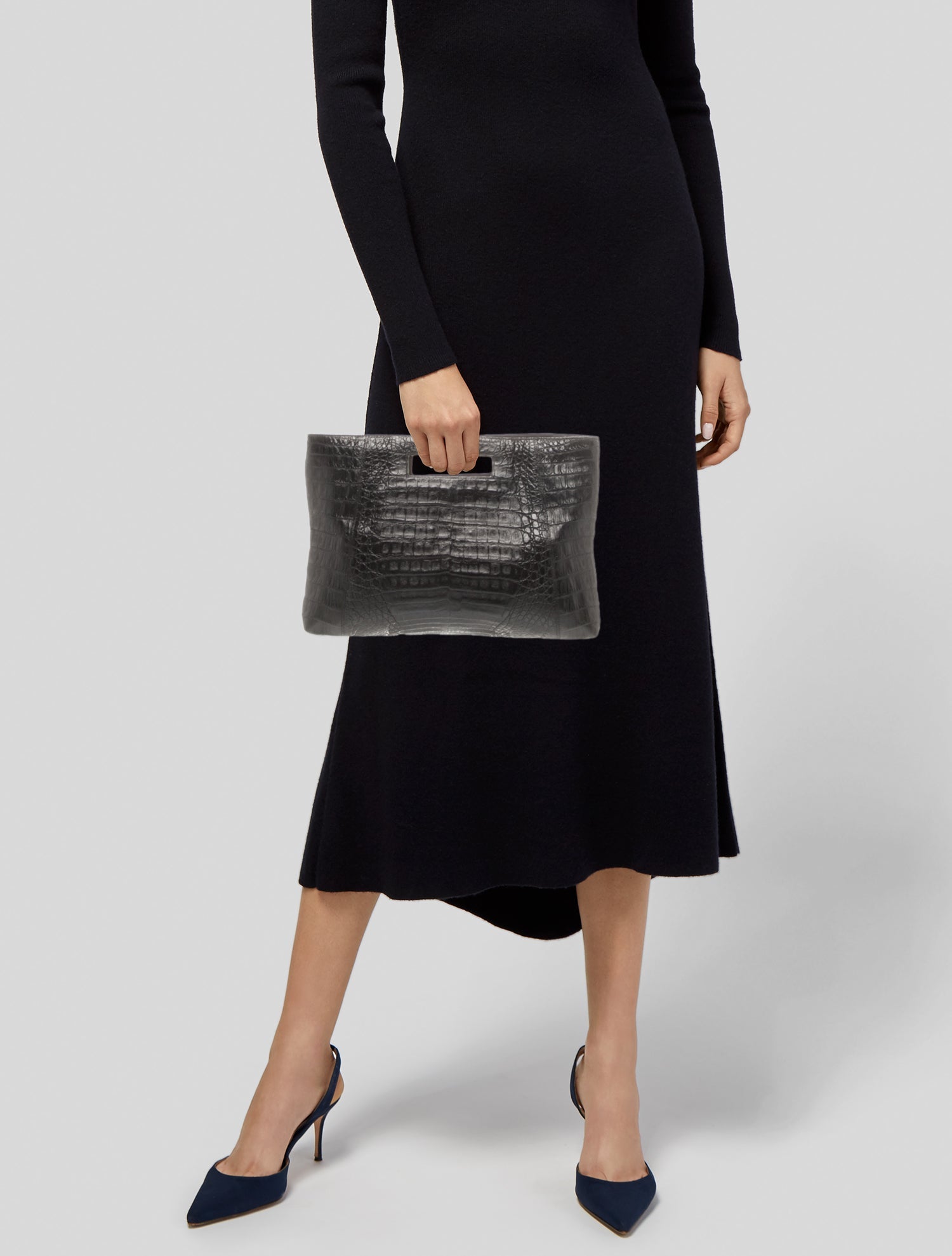 Nancy Gonzalez Crocodile Top Handle Bag