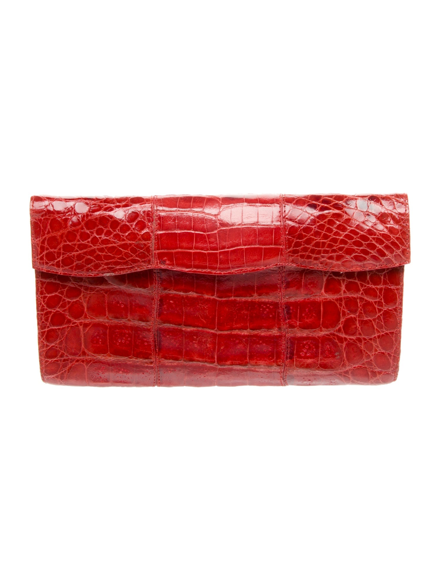 Nancy Gonzalez Embossed Leather Clutch