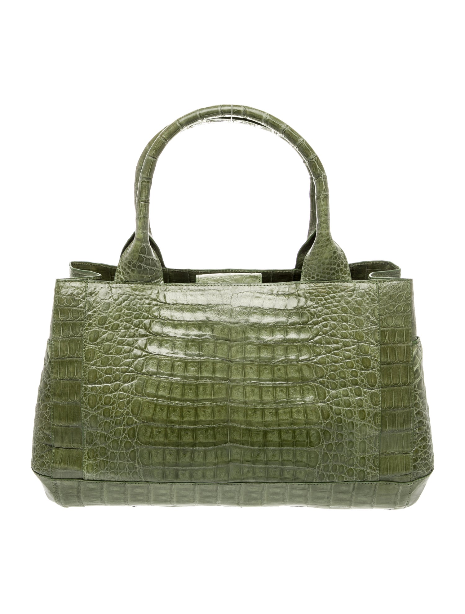 Nancy Gonzalez Crocodile Top Handle Bag