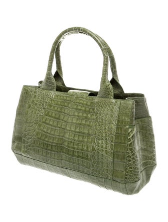 Nancy Gonzalez Crocodile Top Handle Bag