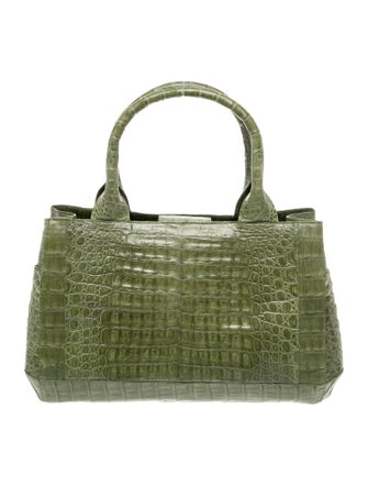 Nancy Gonzalez Crocodile Top Handle Bag
